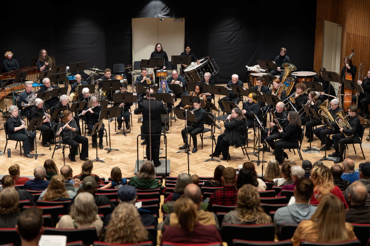 Photo of Concert Band performing in the fall